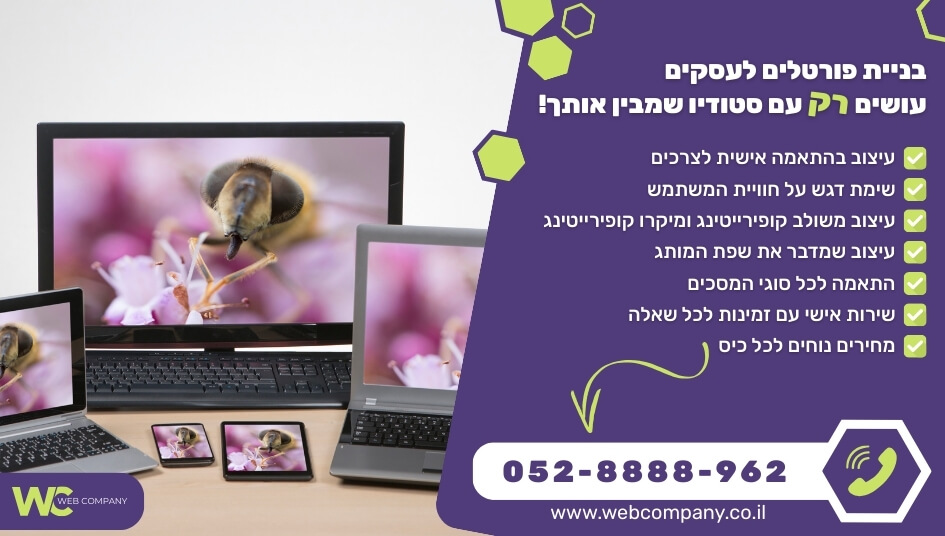 בניית פורטלים בעיצוב אישי לכל עסק